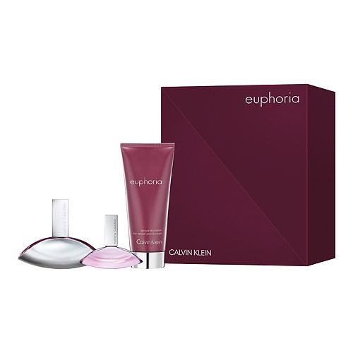 Calvin Klein Euphoria For Women 3 Piece Perfume Gift Set Eau De