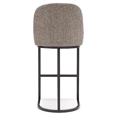 Leick Home Barrel Bar Stool 2-piece Set