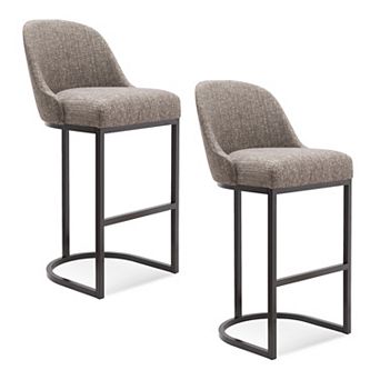 Leick Home Barrel Bar Stool 2 pc Set