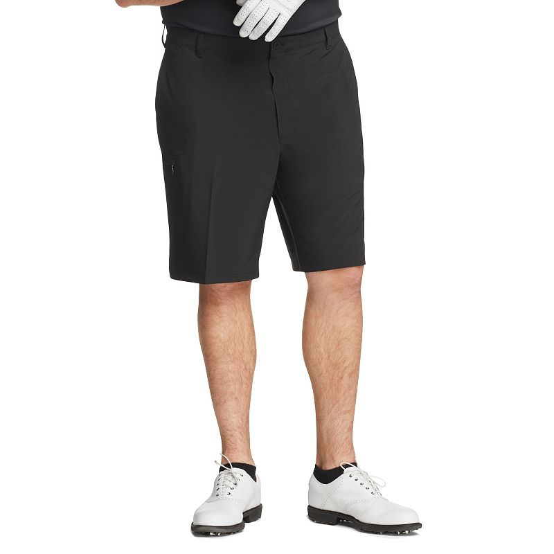 IZOD Big & Tall Golf Swing Flex Cargo Shorts, Mens, Size: 54, Black