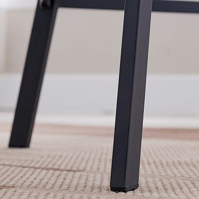 Leick Furniture Matte Black & Gray Bar Stool Set