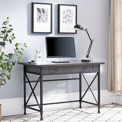 Leick Furniture Chisel & Forge Corner Computer Desk