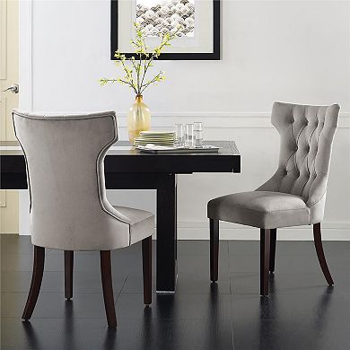 Dorel Living Clairborne Tufted Dining Chair Set