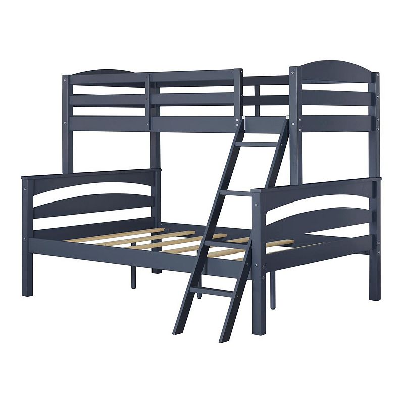 Dorel Living Brady Twin over Full Bunk Bed, Blue