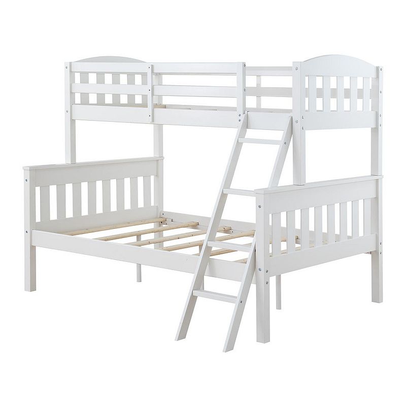 Dorel Living Airlie Twin over Full Bunk Bed, White