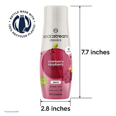 SodaStream Zero Cranberry Raspberry 14.8-oz. Sparkling Drink Mix - 4-pk