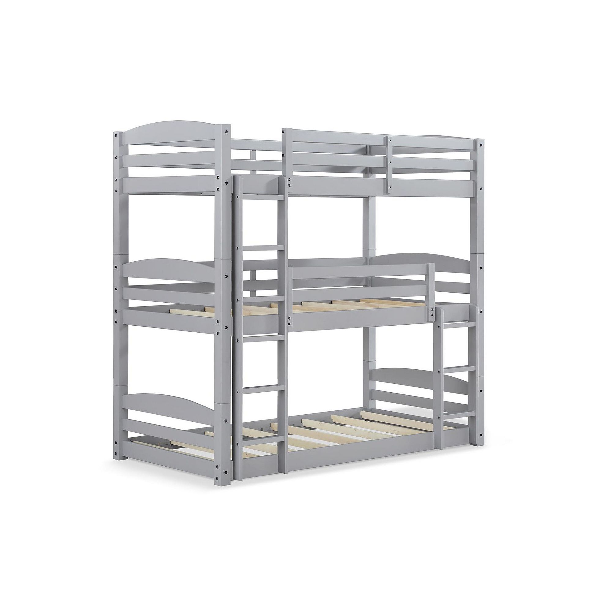 Dorel Living Sierra Triple Floor Bunk Bed, Gray