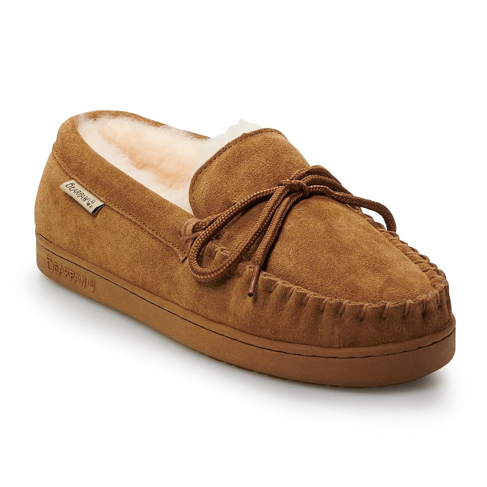 BEARPAW Mens Mach  Leather Slippers Brown 10W 61iadtW27kL._AC_SY300_QL30_.jpg main image 4