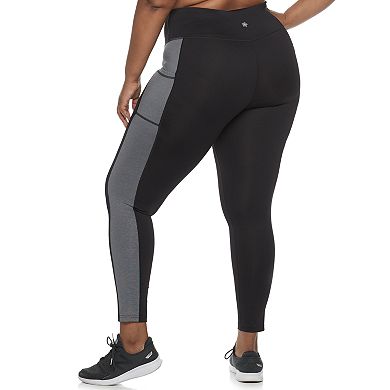 Plus Size Tek Gear High Waisted Colorblock Leggings