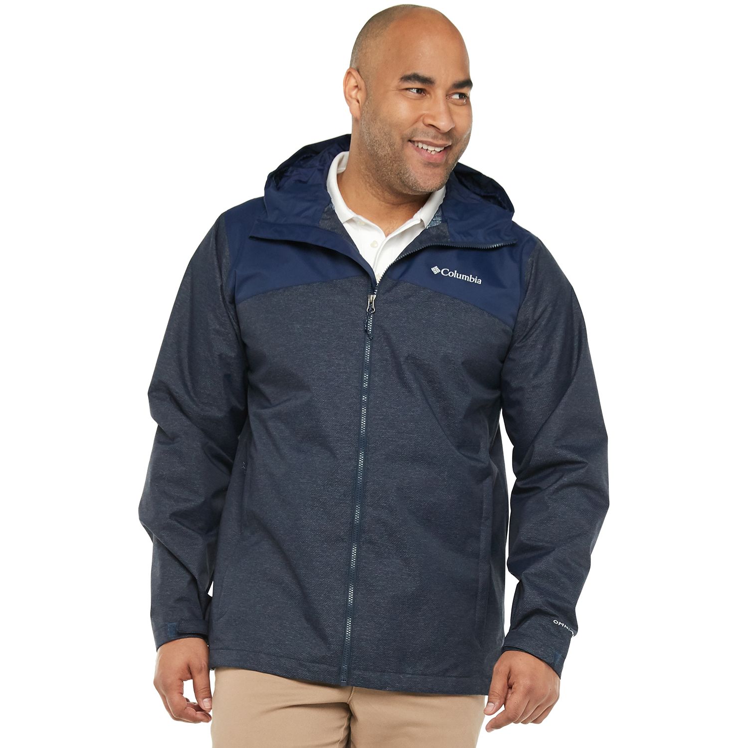 columbia big & tall rain jackets