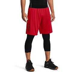 Mens red store under armour shorts