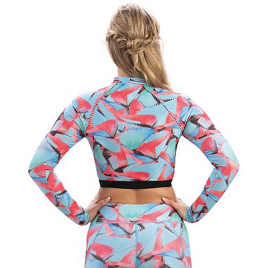 Women's Dolfin Uglies Revibe Print Cropped Rash Guard