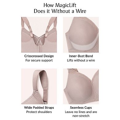 Glamorise Bra: Soft Shoulders Full-Figure T-Shirt Bra 1080