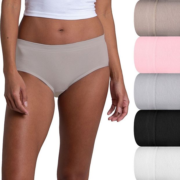 Fruit of the loom 5-pack 2025 breathable cotton-blend hipster panty review