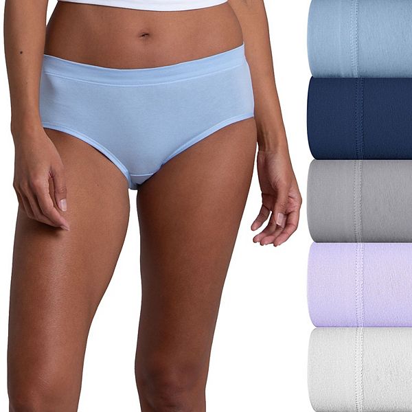 Fruit of the Loom Girls' Underwear, 18 Pack Cotton Briefs Panties