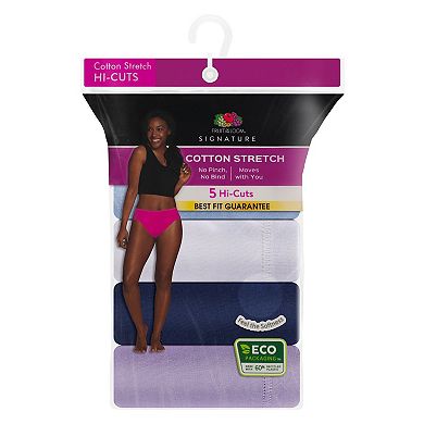 Women's Fruit of the Loom® 360 Stretch Hi-Cut Panty 5-pack 5DCSSHC