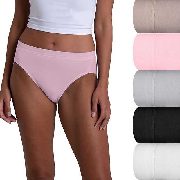 Fruit of the loom deals cotton stretch hi-cut panties