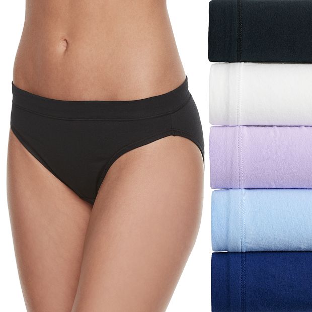Fruit of the Loom Women's 3 Pack Assorted Cotton Bikini Panties, Assorted,  5 at  Women's Clothing store