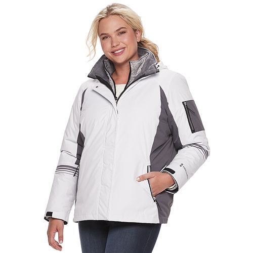 Plus Size Free Country Water Resistant 3-In-1 Systems Jacket