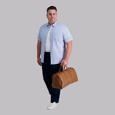 Big & Tall Haggar® Premium No-Iron Khaki Stretch Classic-Fit Pleated Expandable Waist Pants