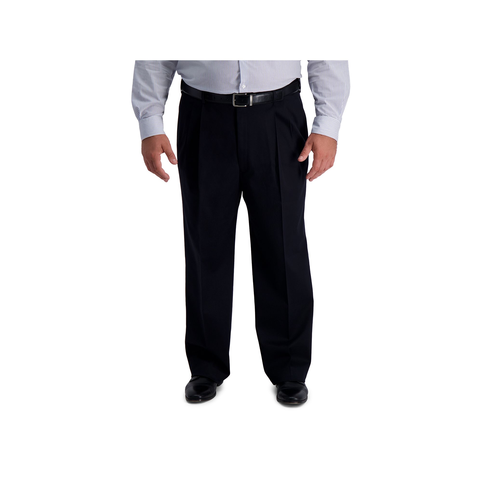 Big & Tall Haggar® Iron-Free Premium Khaki Classic-Fit Pleat Pants, Mens,