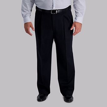 Big & Tall Haggar® Premium No-Iron Khaki Stretch Classic-Fit Pleated Expandable Waist Pants