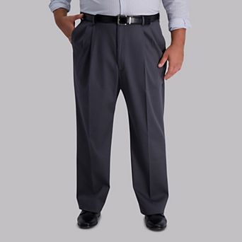 Big & Tall Haggar® Premium No-Iron Khaki Stretch Classic-Fit Pleated Expandable Waist Pants