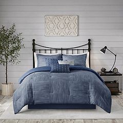 Madison Park Thelma 8-Piece Blue Queen Reversible Comforter Set with Bed  Sheets MPE10-880 - The Home Depot