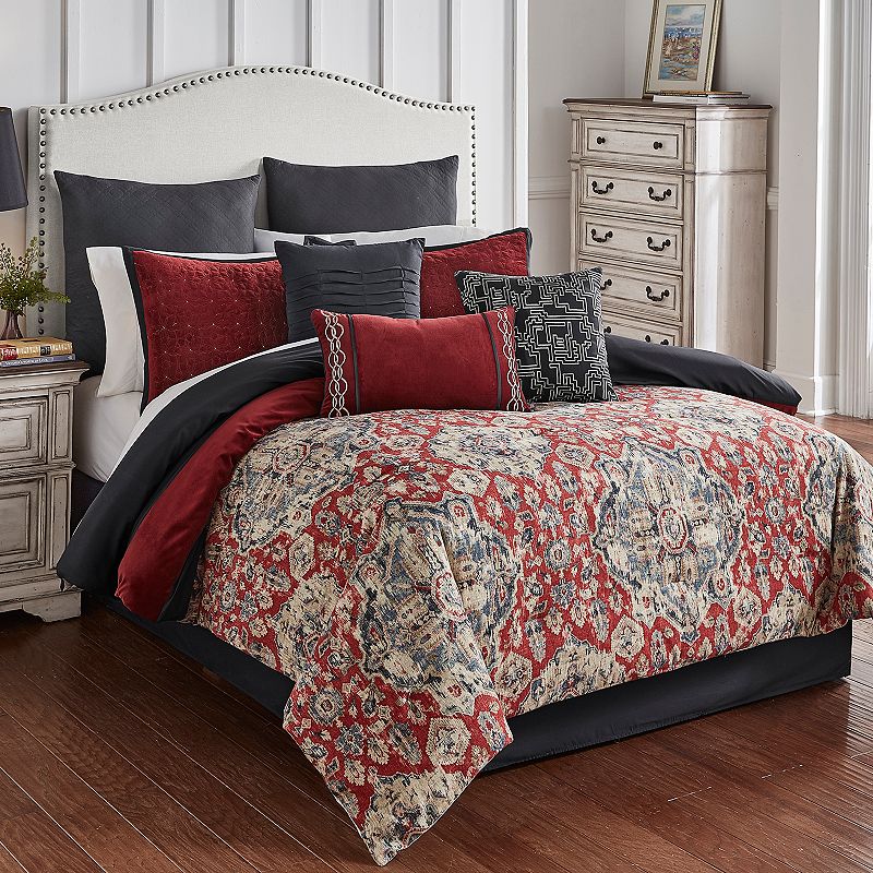 Riverbrook Home Sadler Comforter Set, Red, Queen