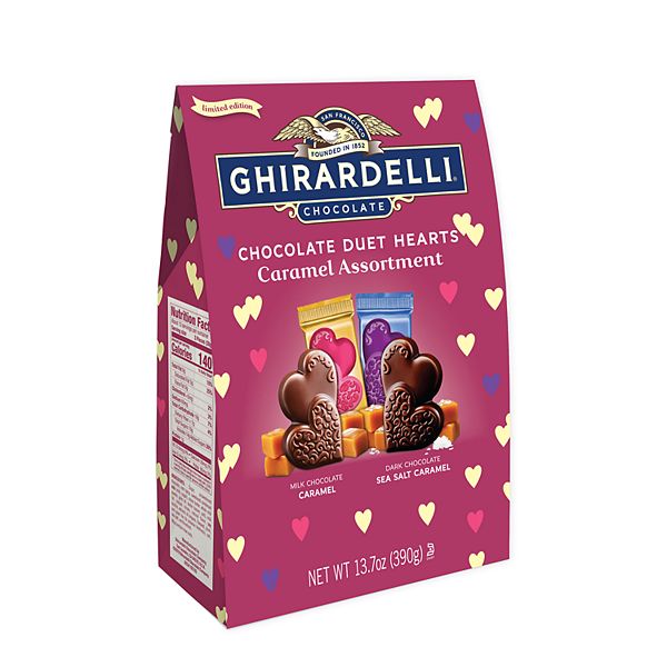Ghirardelli Chocolate Duet Hearts Caramel Assortment XL Bag
