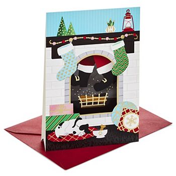 Hallmark 8 Count Santa In Chimney Christmas Pop Up Boxed Cards
