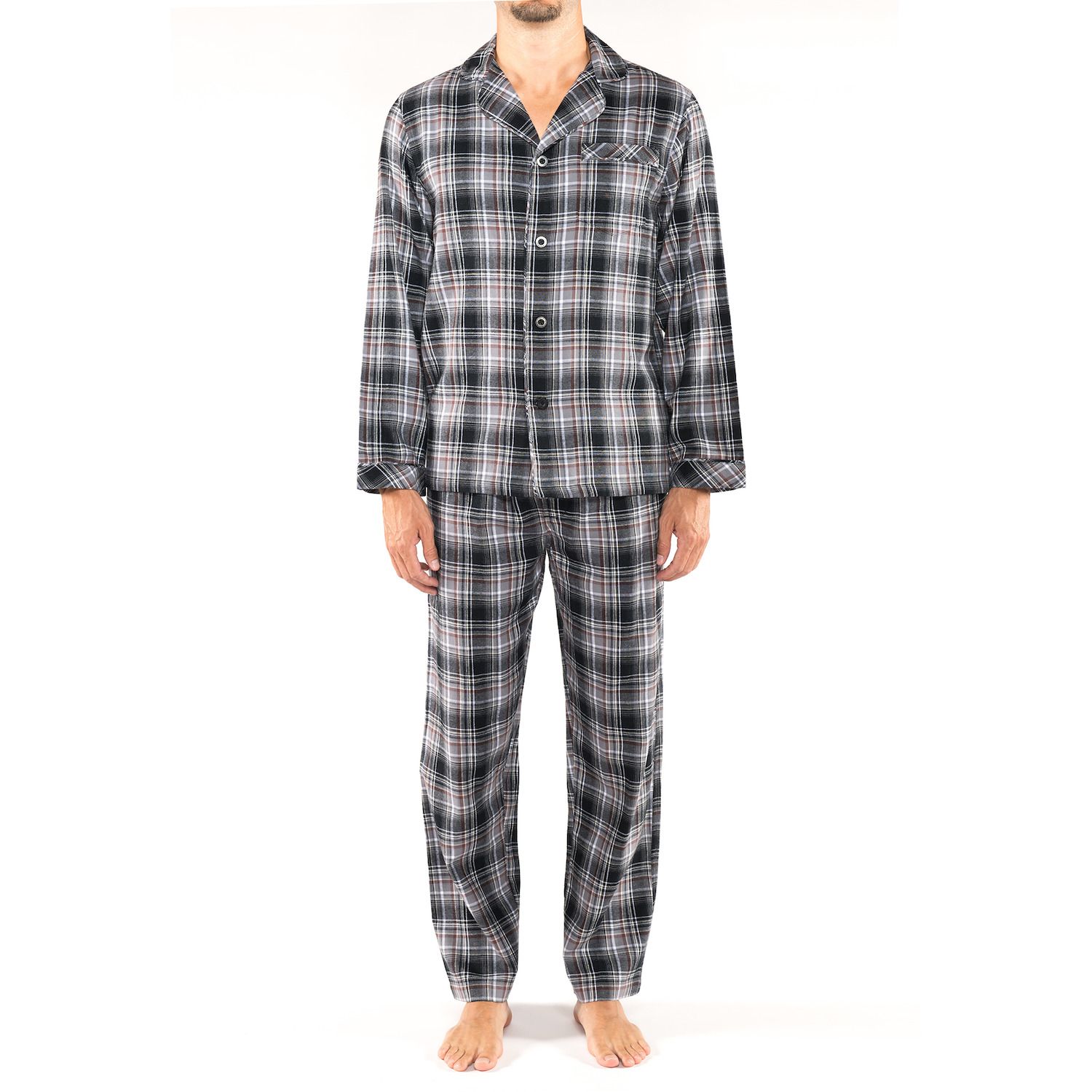 mens flannel pajamas