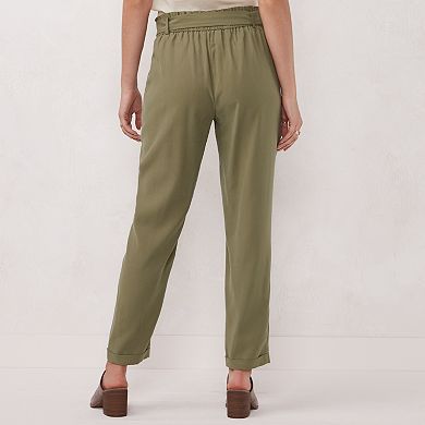Women's LC Lauren Conrad Slim-Fit Paper Bag Trouser Pants