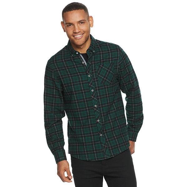 Men's Heritage Modern-Fit Plaid Flannel Button-Down Shirt