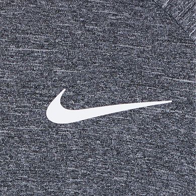 Big & Tall Nike Dri-FIT UPF 40+ Heathered Hydroguard Swim Top