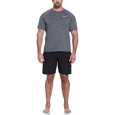 Big & Tall Nike Dri-FIT UPF 40+ Heathered Hydroguard Swim Top