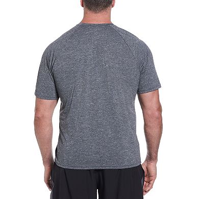 Big & Tall Nike Dri-FIT UPF 40+ Heathered Hydroguard Swim Top