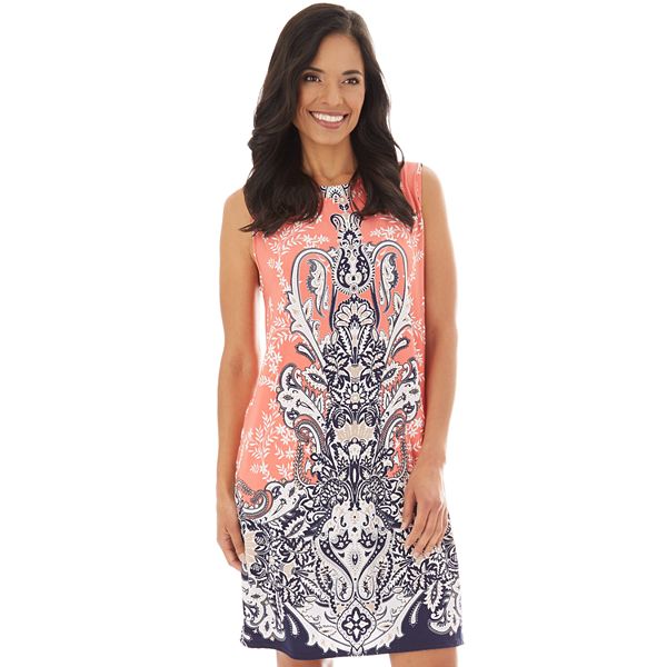 Women's Apt. 9® Printed Sleeveless Swing Dress