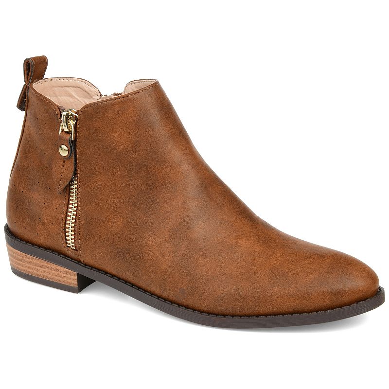 Journee Ellis Women's Ankle Boots, Size: 8, Brown