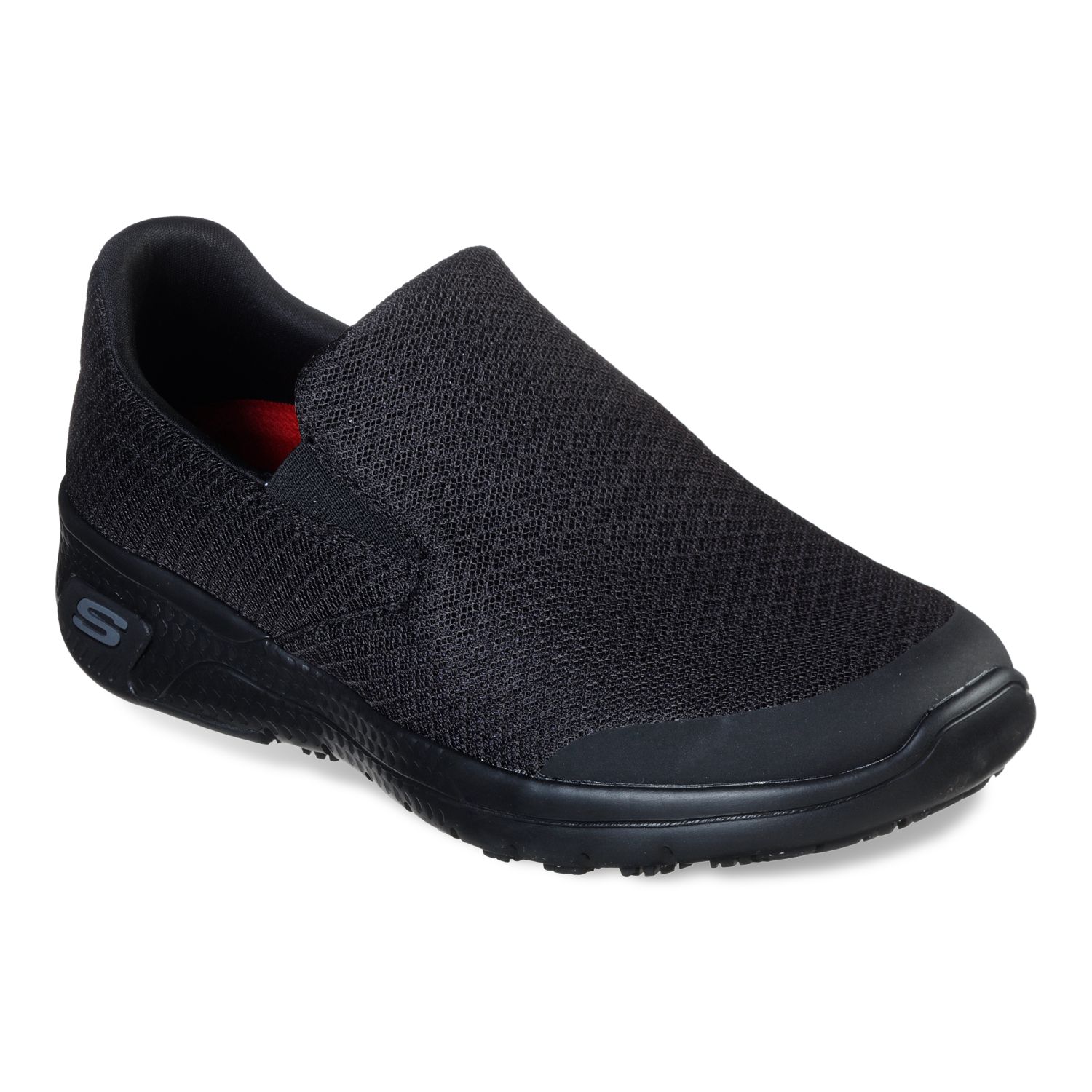 skechers non slip mens shoes