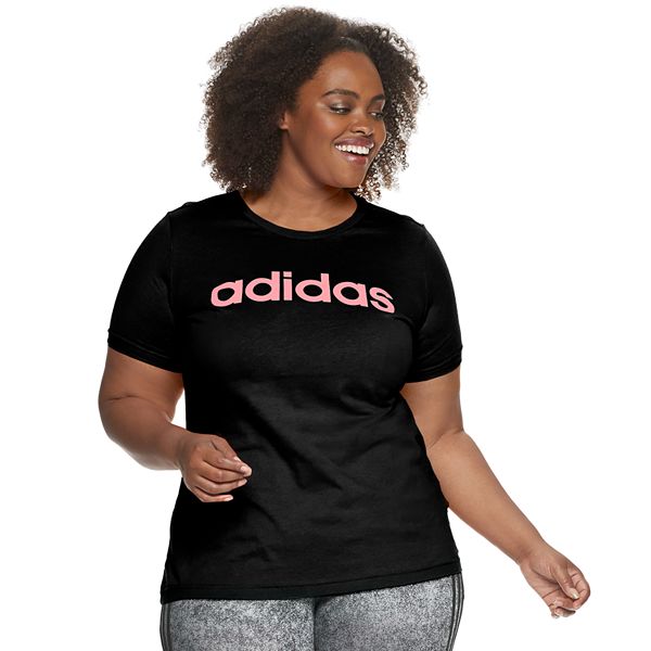 Plus Size adidas Logo Tee