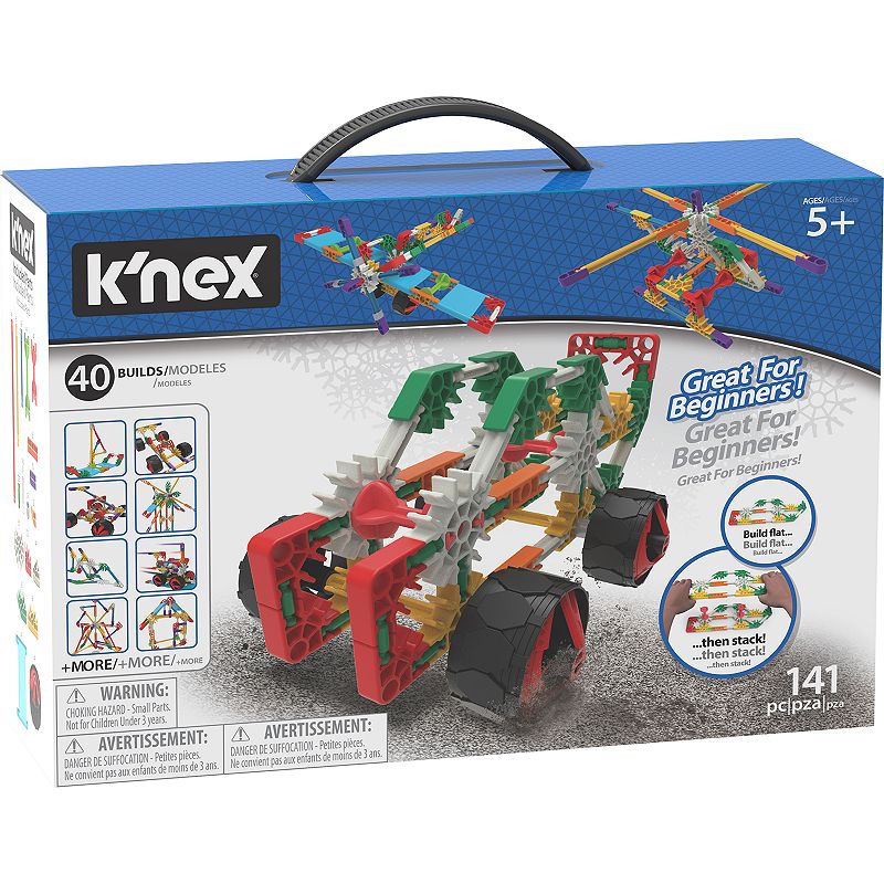 K NEX Beginner 40 Model Building Set - 141 parts - Ages 5 and up - Creative Building Toy