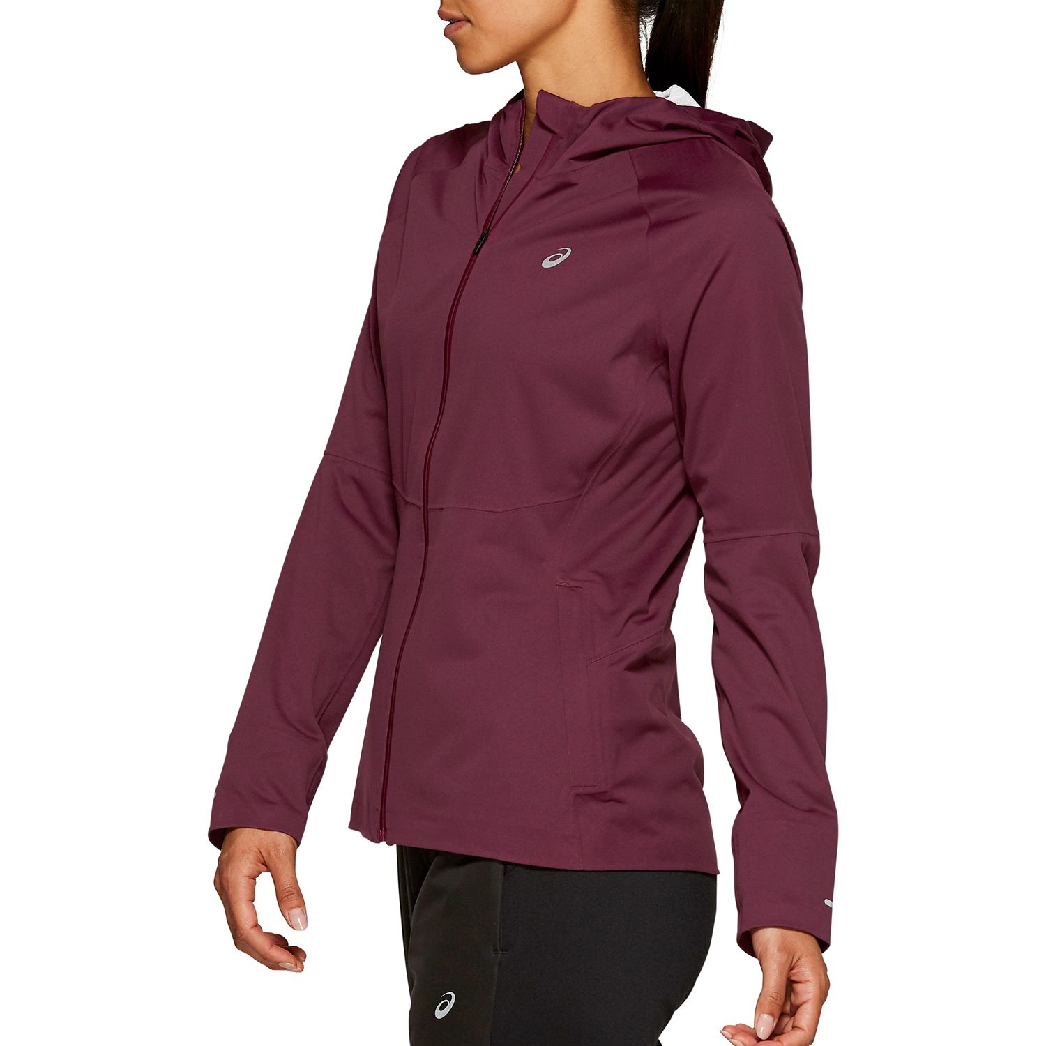 asics accelerate women's running jacket