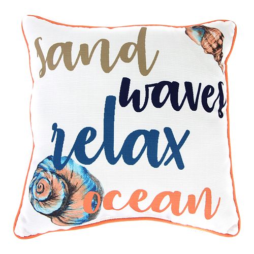 Jordan Manufacturing Printed Sand Waves Decorative Throw Pillow