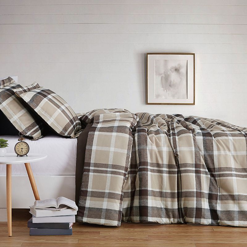 Truly Soft Multi Stripe 3-piece Comforter Set, Beig/Green, Twin XL