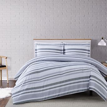 Truly Soft Multi Stripe 3 pc Comforter Set