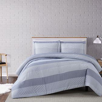 Truly Soft Multi Stripe 3 pc Comforter Set