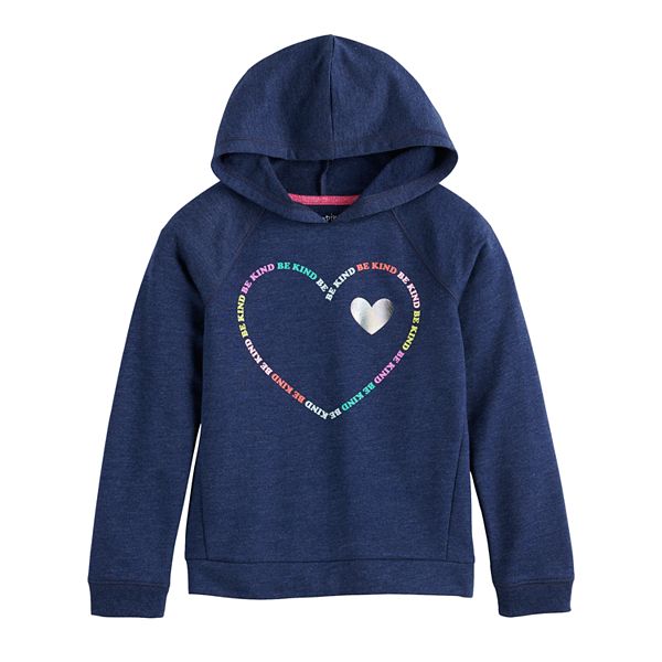 Girls 4-12 Jumping Beans® Be Kind Heart Hoodie