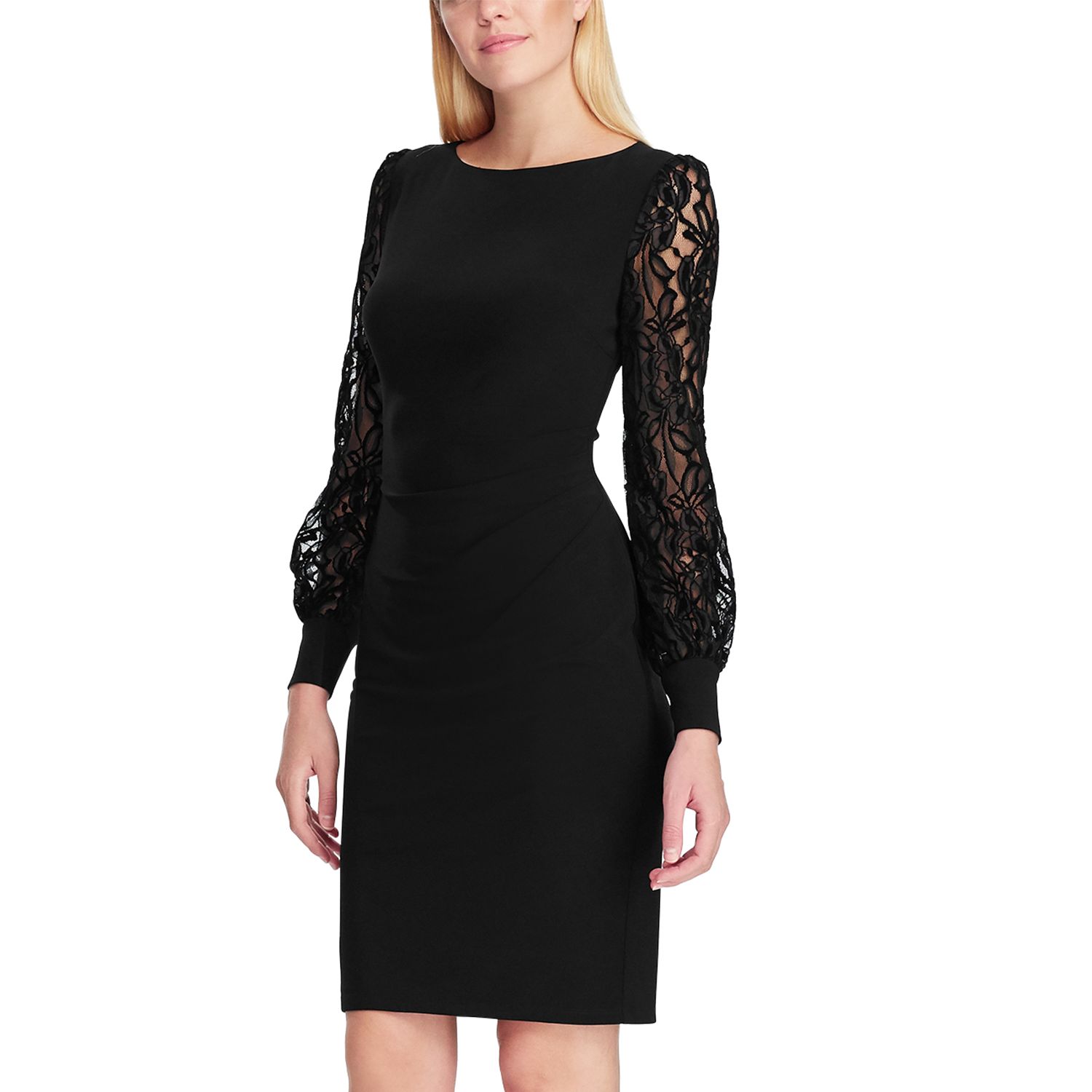 long sleeve draped dress