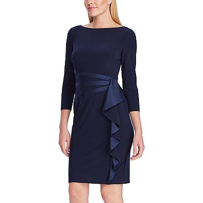 Women s Chaps Side Ruffle Dress